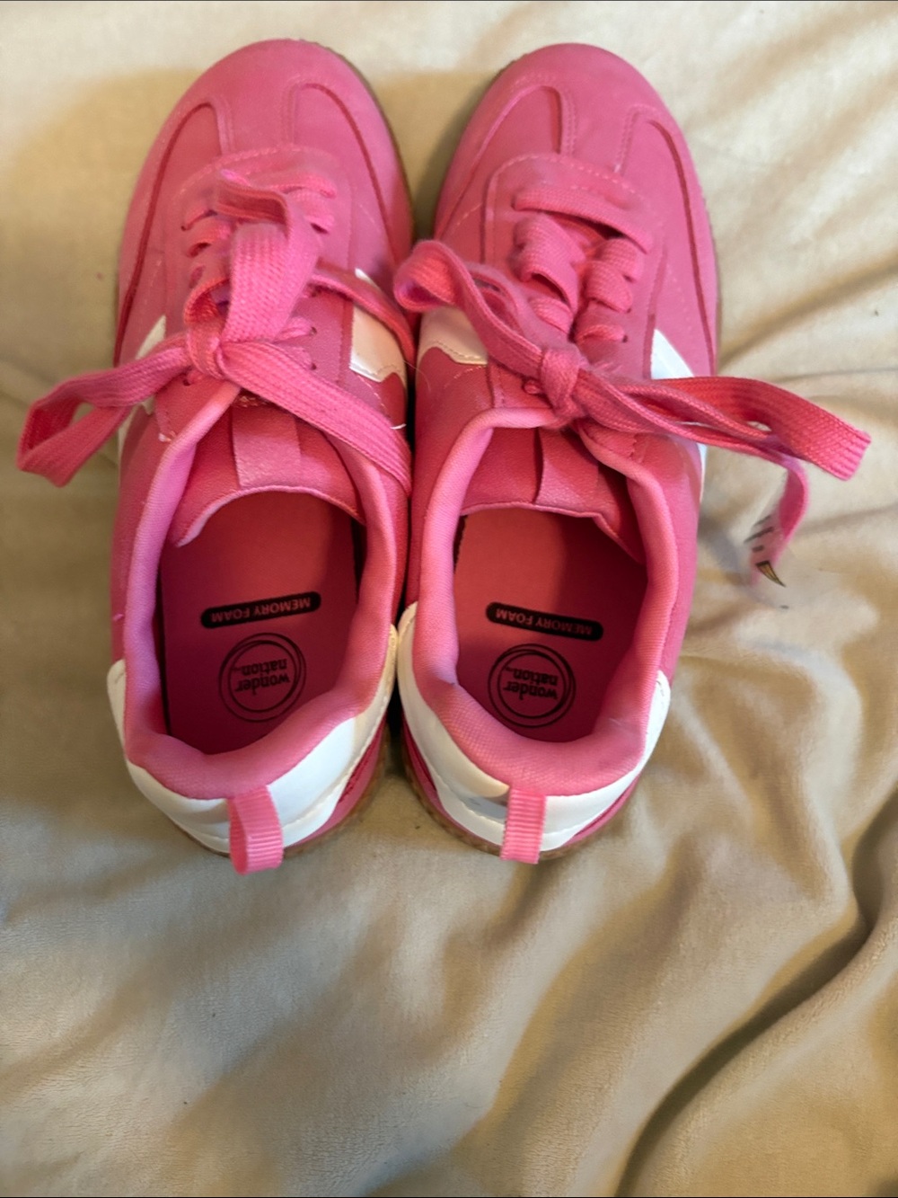 wonder nation Pink Memory Foam Sneakers